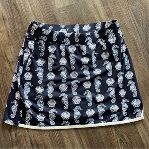 Crown & Ivy navy/white skort size Large 10/12 L pull-on